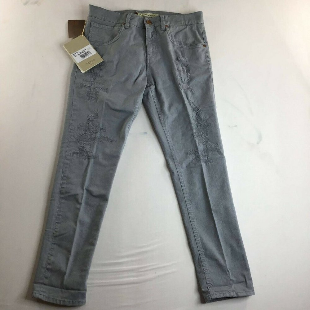 Two Women In The World Women's Jeans Blue Straight Leg Distressed Size 27